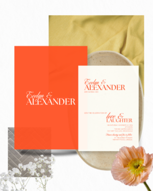 Vivid Elegance Collection - Canva Wedding Stationery Template Set