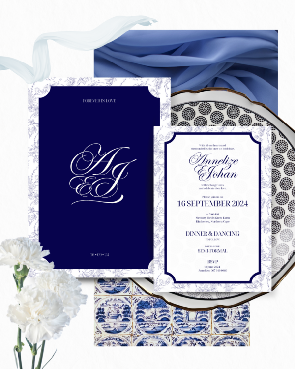 Royal Grace Collection - Canva Wedding Stationery Template Set